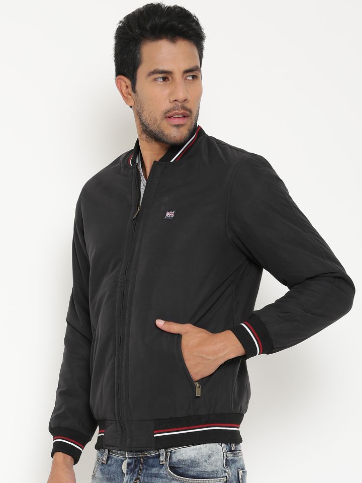 Buy BYFORD By Pantaloons Black Bomber Jacket Jackets for Men