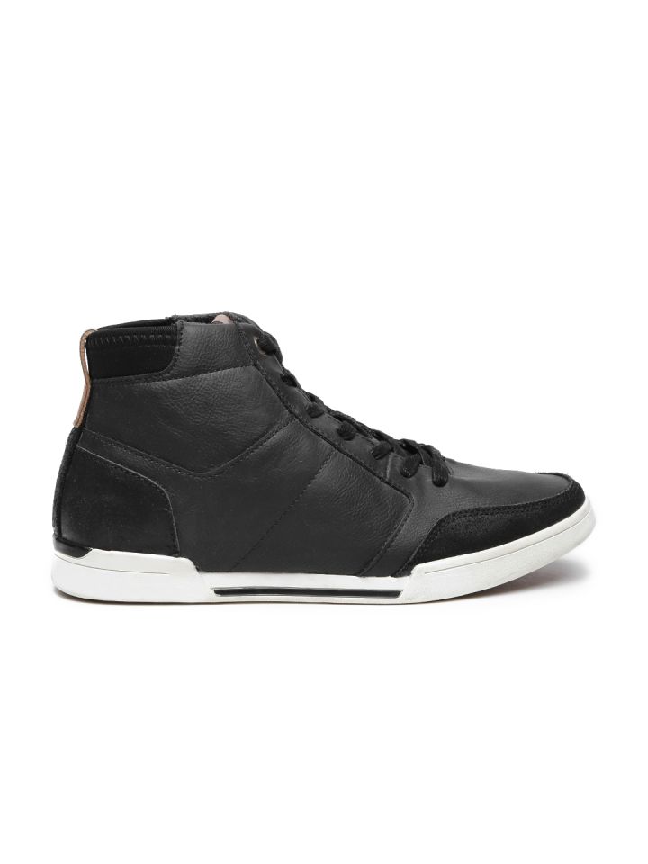 Buy ALDO Men Black Solid High Tops Sneakers Casual Shoes for