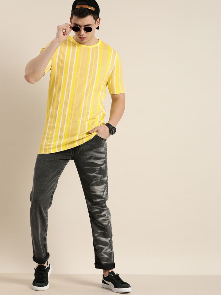 yellow longline t shirt