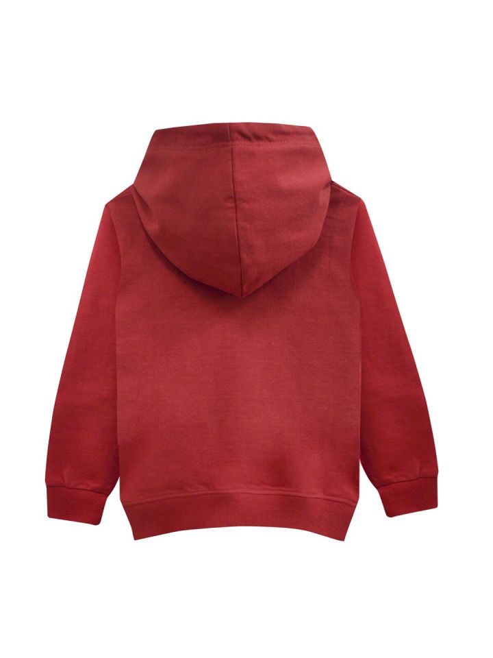 Boys red outlet hooded sweatshirt