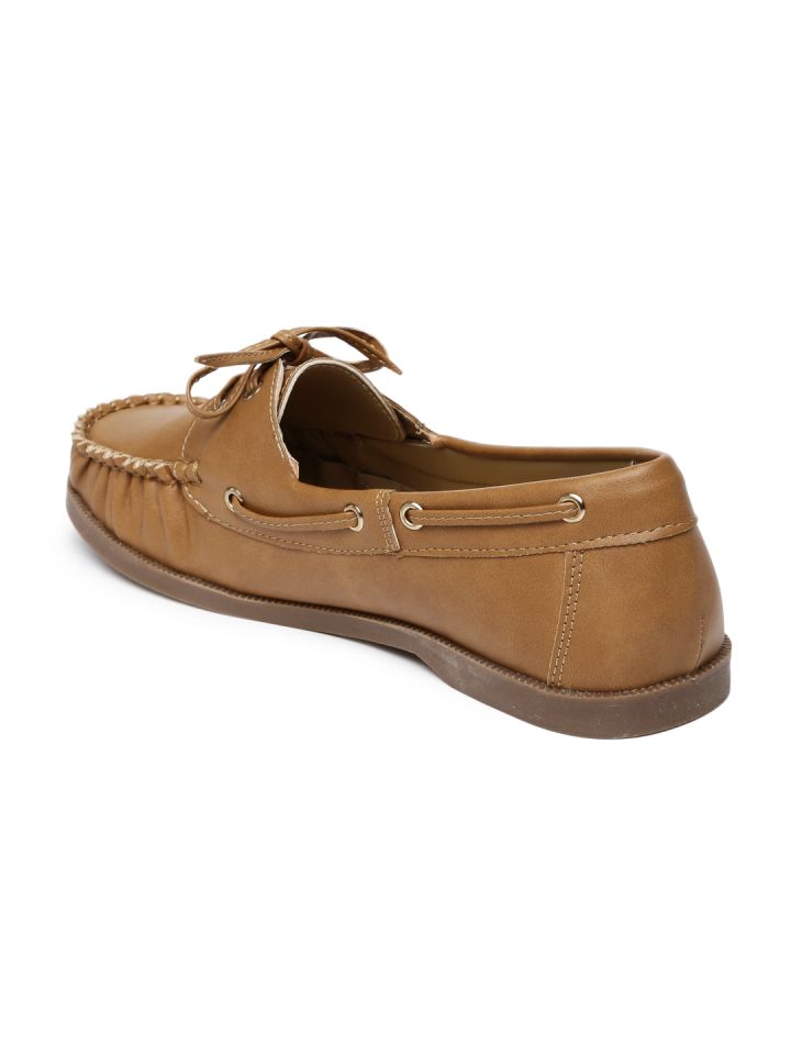 Allen Solly Women Tan Brown Solid Boat Shoes
