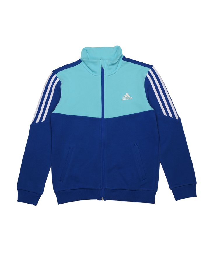 Boys blue adidas jacket online