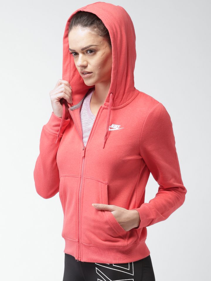 Coral nike hotsell sweatshirt