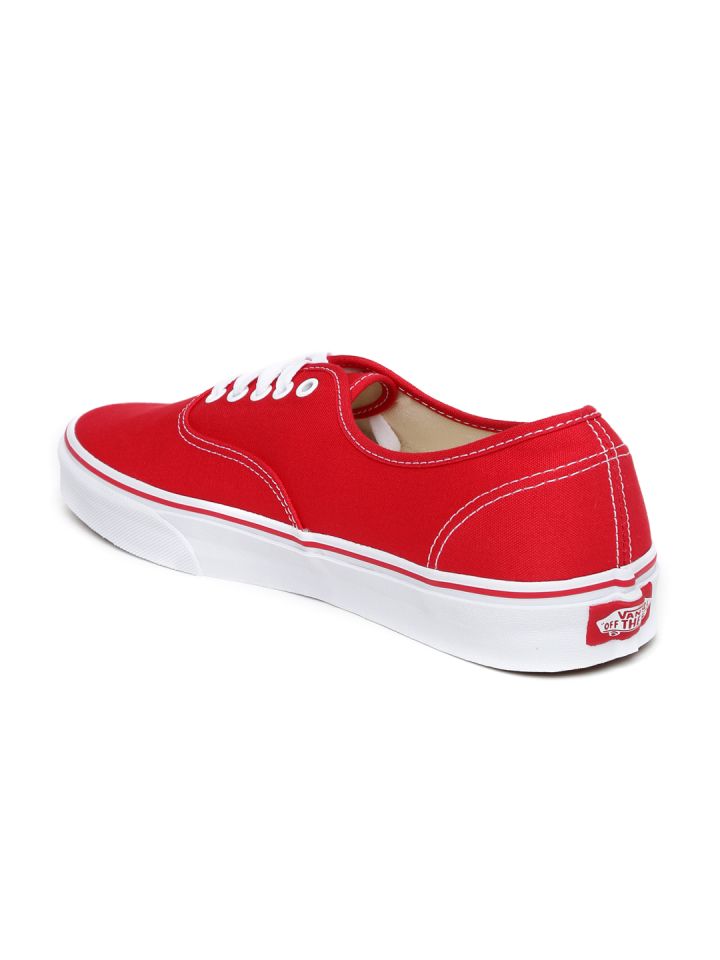 Solid red vans sales