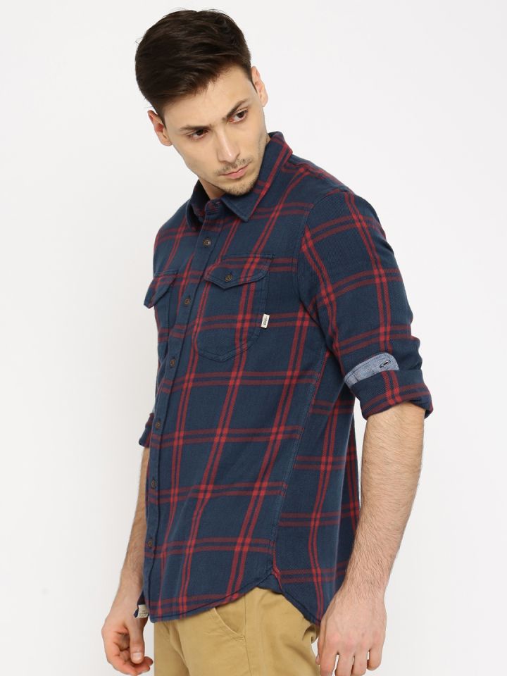 Blue and red vans shirt outlet