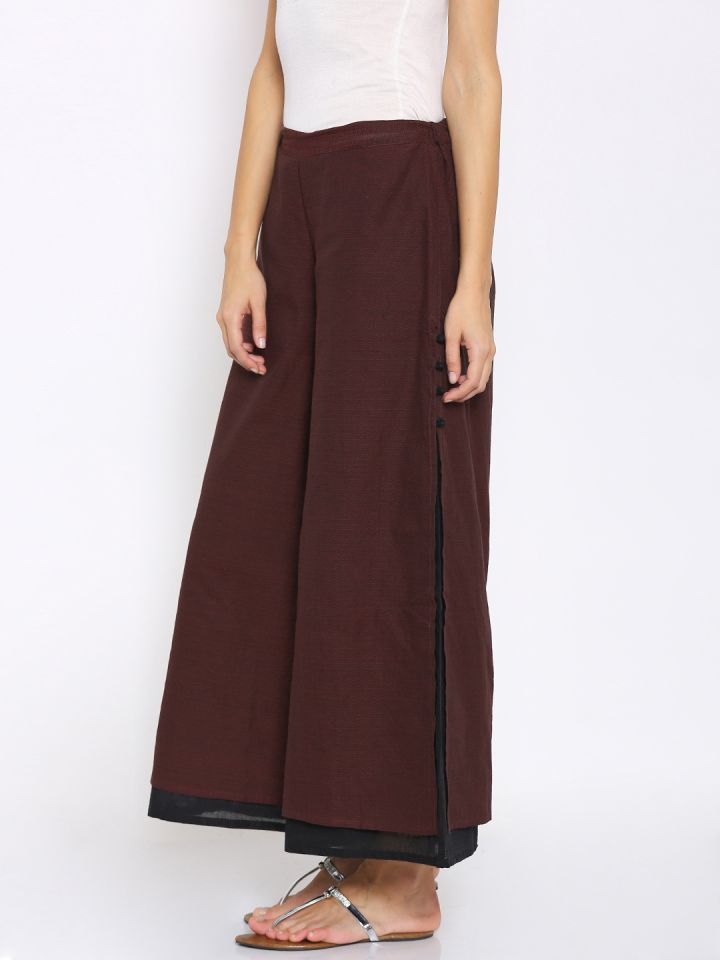 Printed palazzo pants myntra 2025