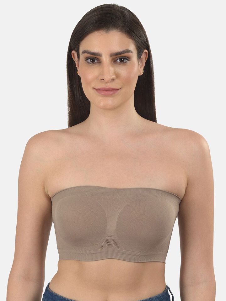 Buy Ritu Creation Non-Padded & Non Wired Seamless Tube Bra for