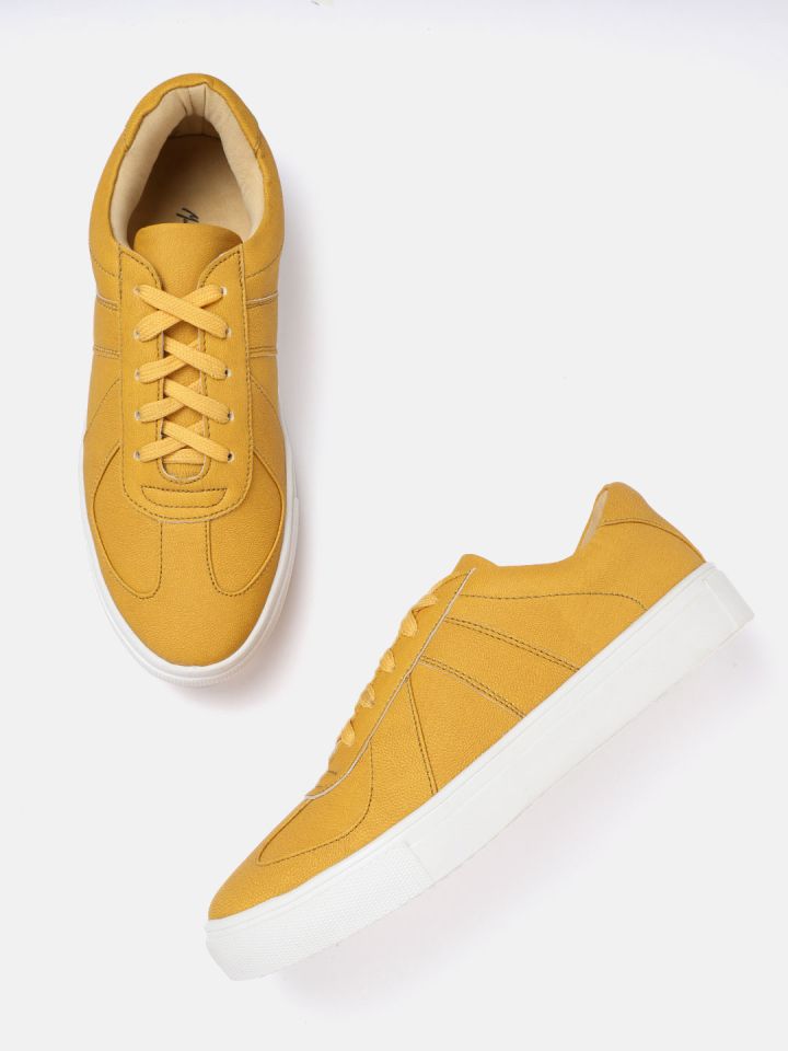 Womens mustard hotsell yellow sneakers