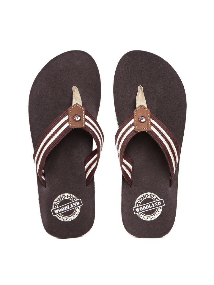 Woodland flip cheap flops myntra