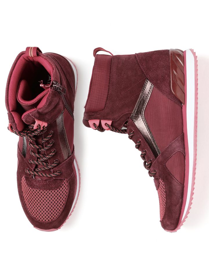 aldo burgundy sneakers