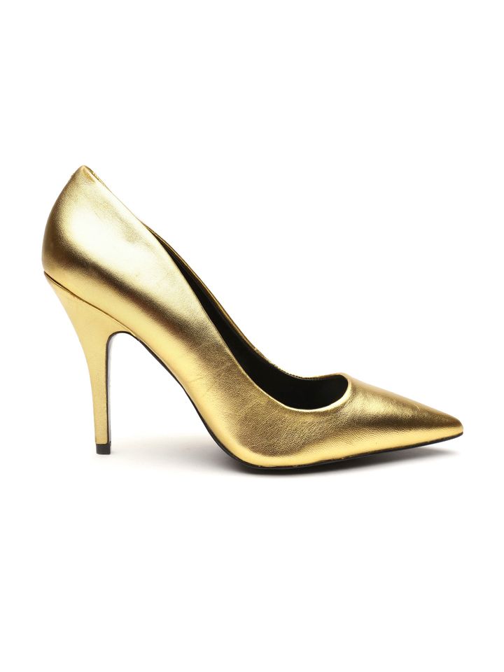 aldo gold pumps