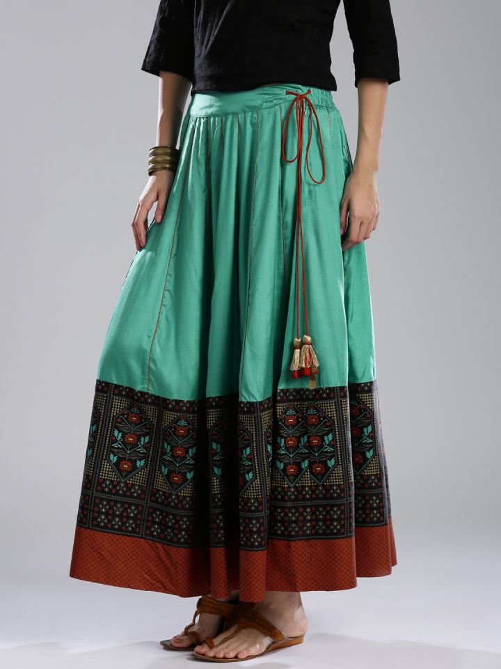 Myntra ethnic hot sale long skirts