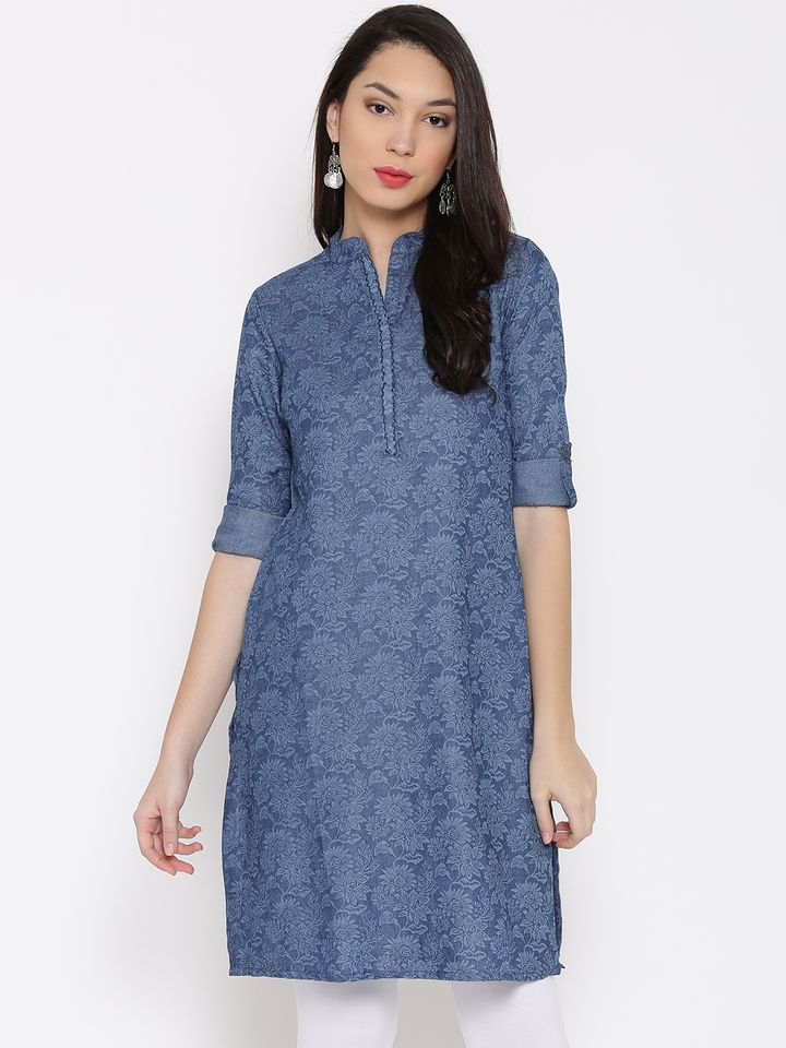biba denim kurta