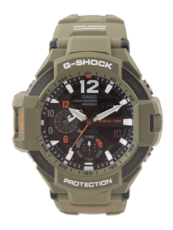 Casio olive top green watch
