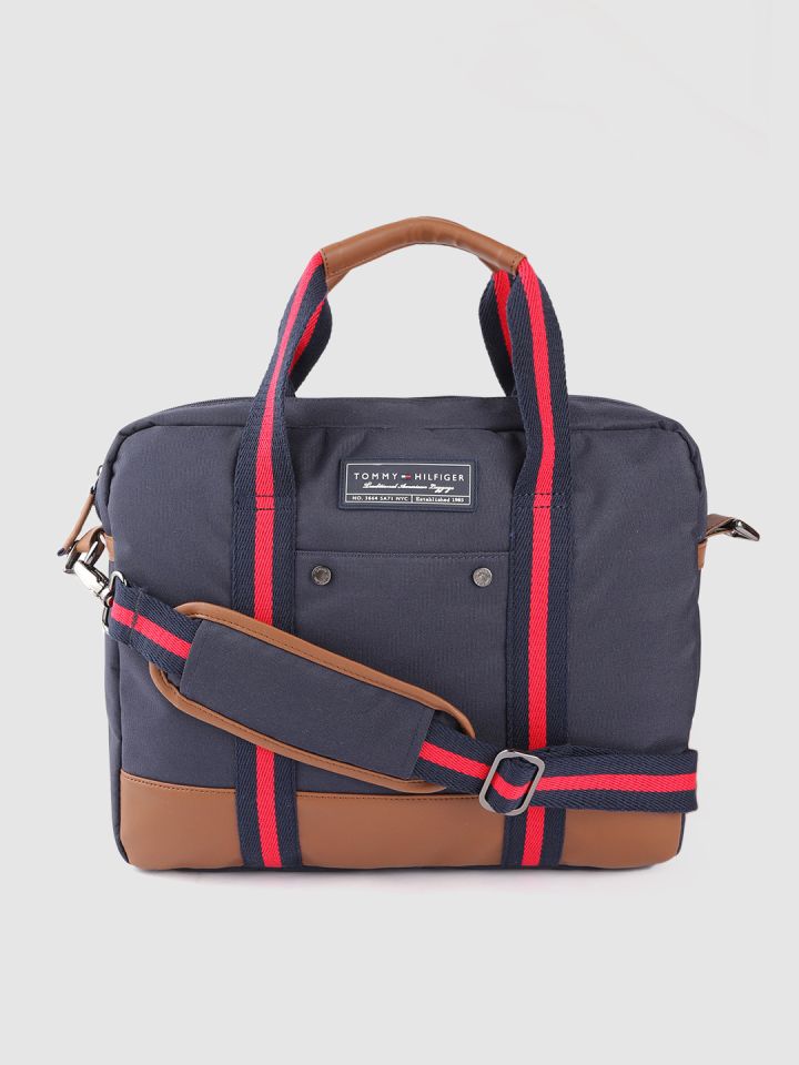 Tommy hilfiger laptop online bags leather