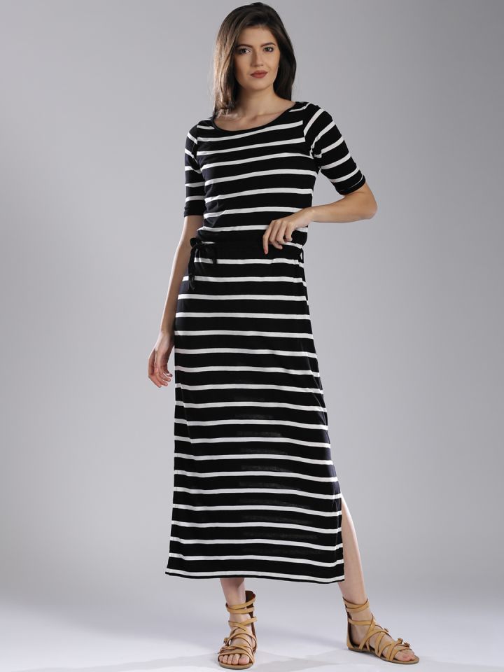 women's striped maxi dress
