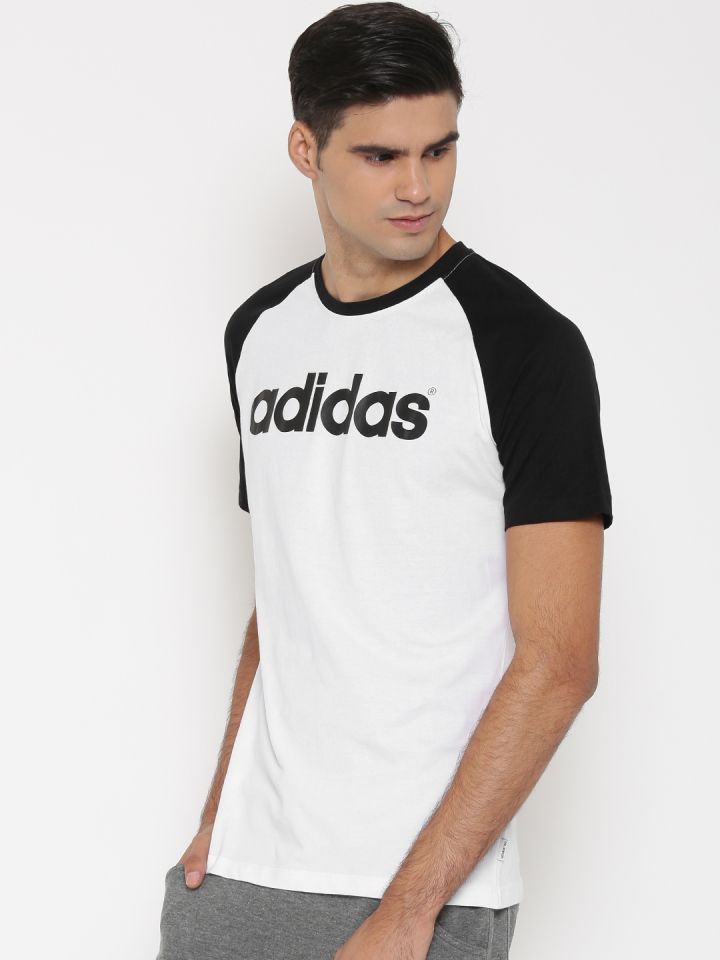 Adidas neo white t shirt hotsell