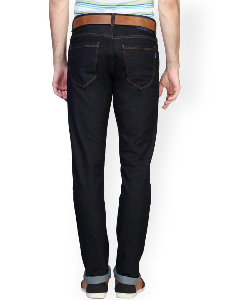 Buy Peter England Men Blue Regular Fit Mid Rise Clean Look Jeans