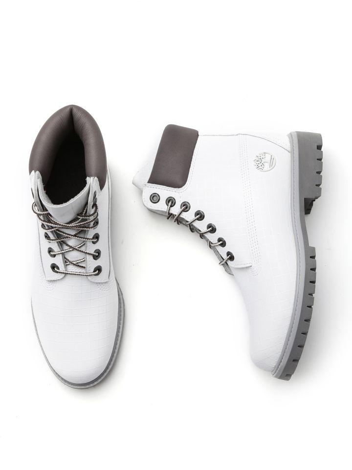 All white timberland outlet boots