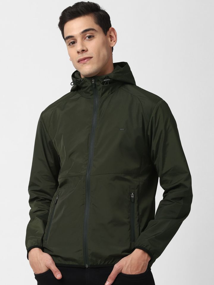 Peter England Casuals Men Olive Green Sporty Jacket