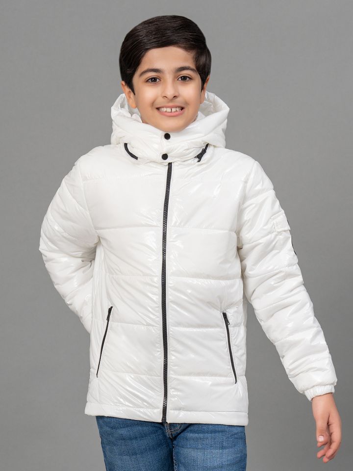 Red Tape Kids Unisex White Padded Jacket