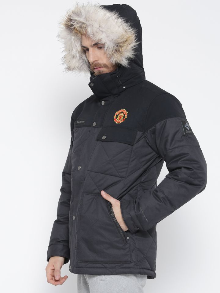 Buy Columbia Black Barlow Pass 550 TurboDown Hiking Parka Jacket
