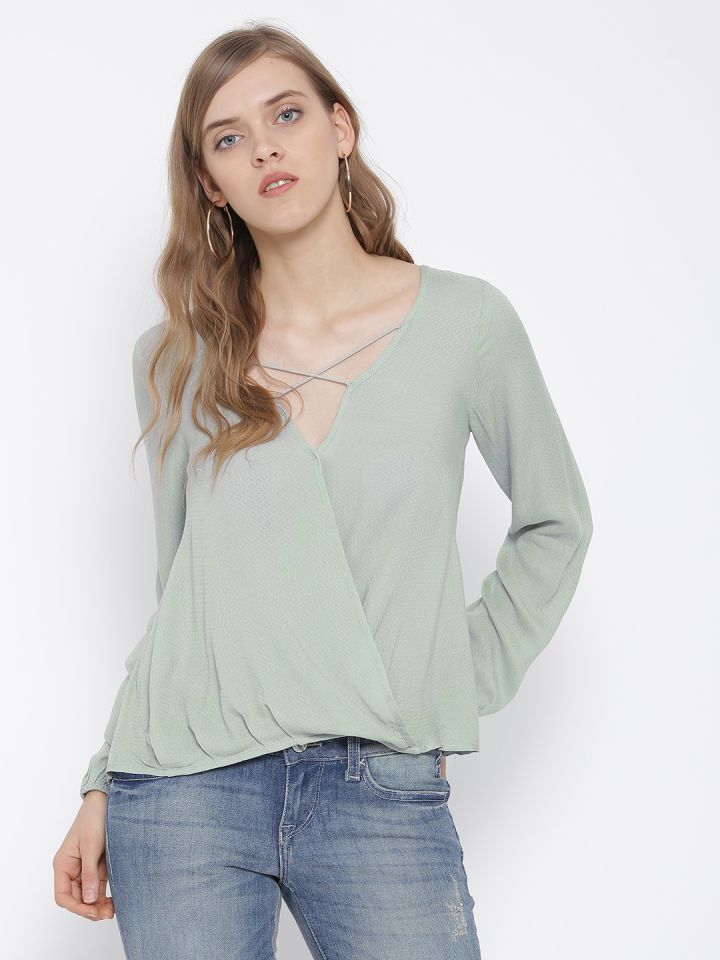 Mint green cheap top forever 21