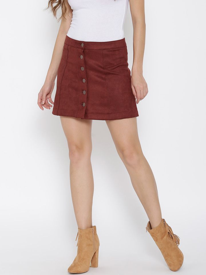 Brick red skirt clearance