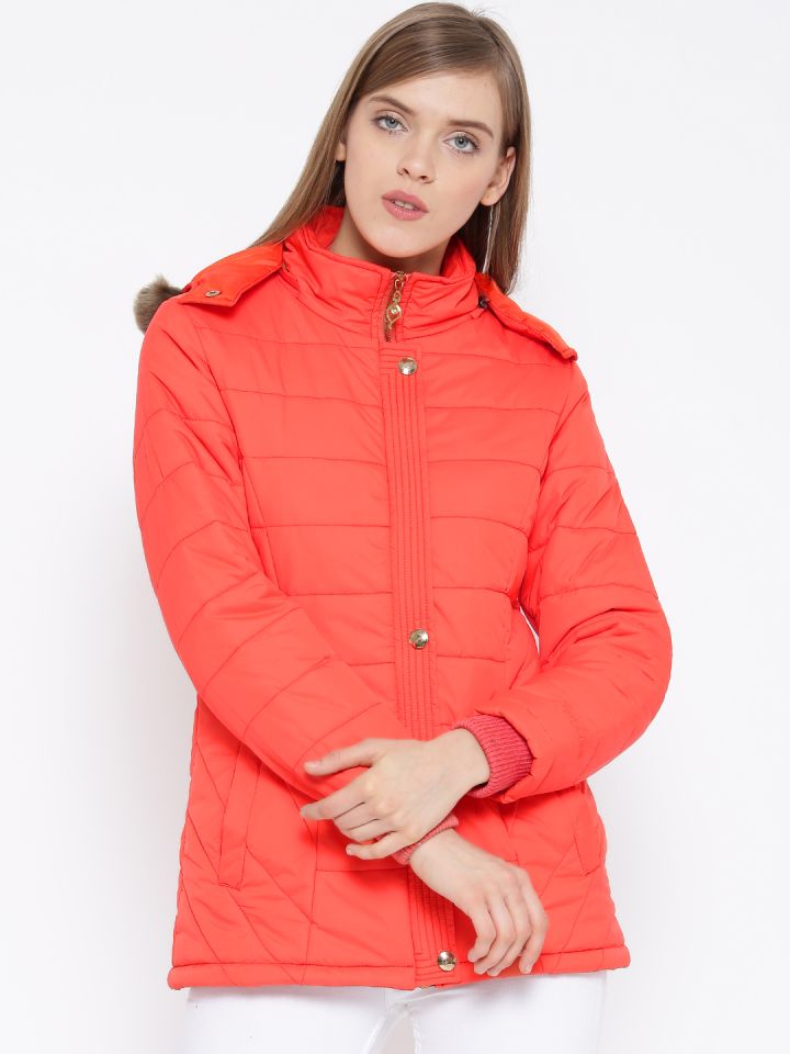 Orange parka womens hotsell