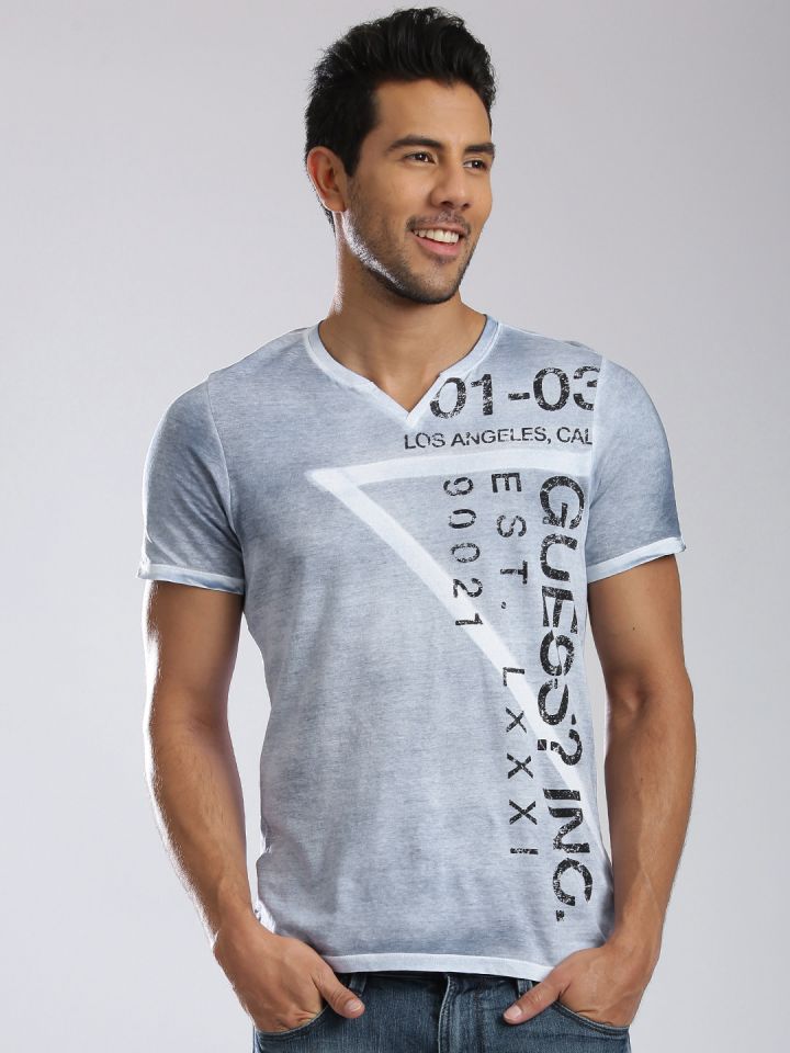 Orange and blue guess shirt shop