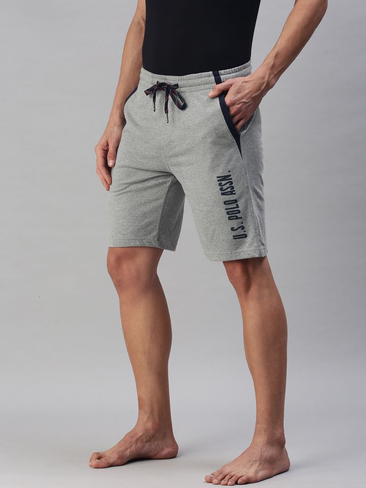 Buy U S Polo Assn Men Grey Lounge Shorts Lounge Shorts for Men