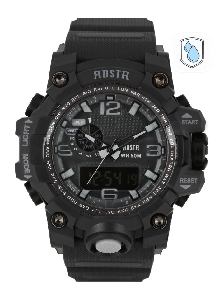 Roadster analogue and clearance digital watch