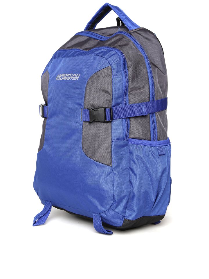 Buy AMERICAN TOURISTER Unisex Blue Grey Laptop Backpack