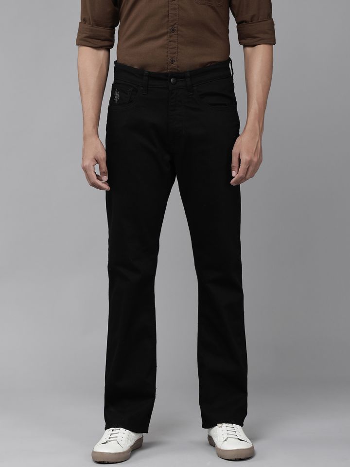 Buy U.S. Polo Assn. Denim Co. Men Black Bootcut Stretchable