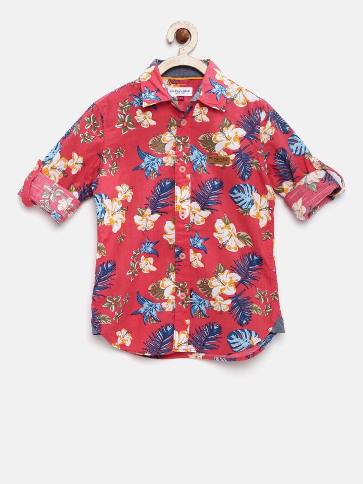 Floral polo for kids sale