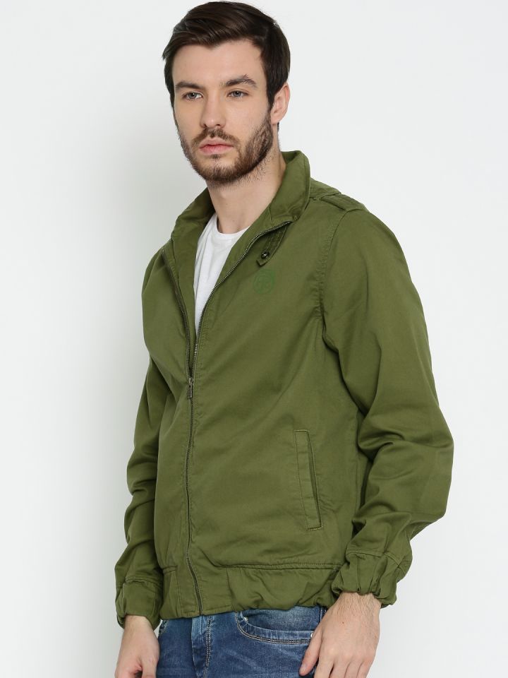 Pepe jeans online olive green jacket