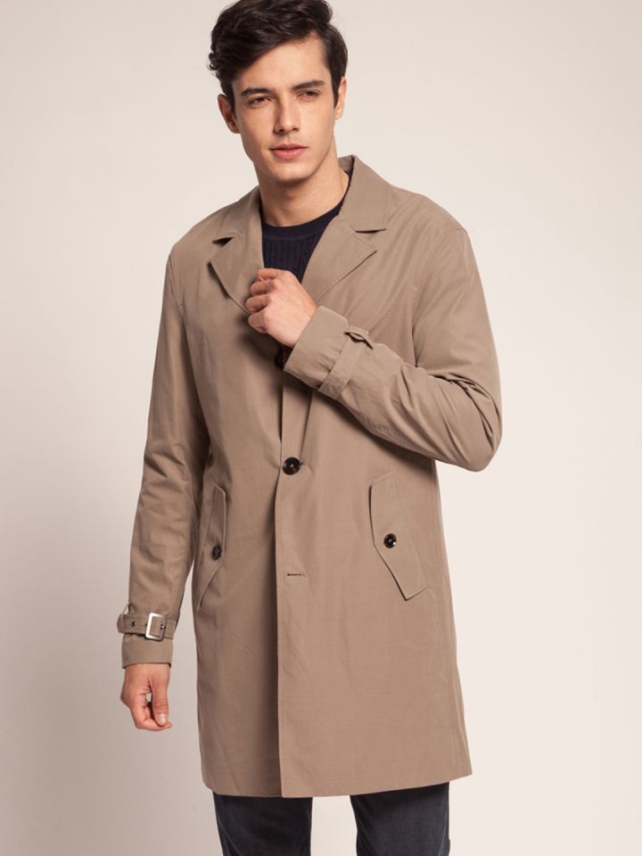 Mens beige pea cheap coat