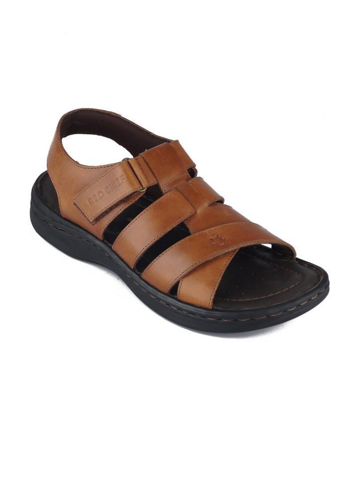 Buy Red Chief Men Brown Leather Comfort Sandals Sandals for Men