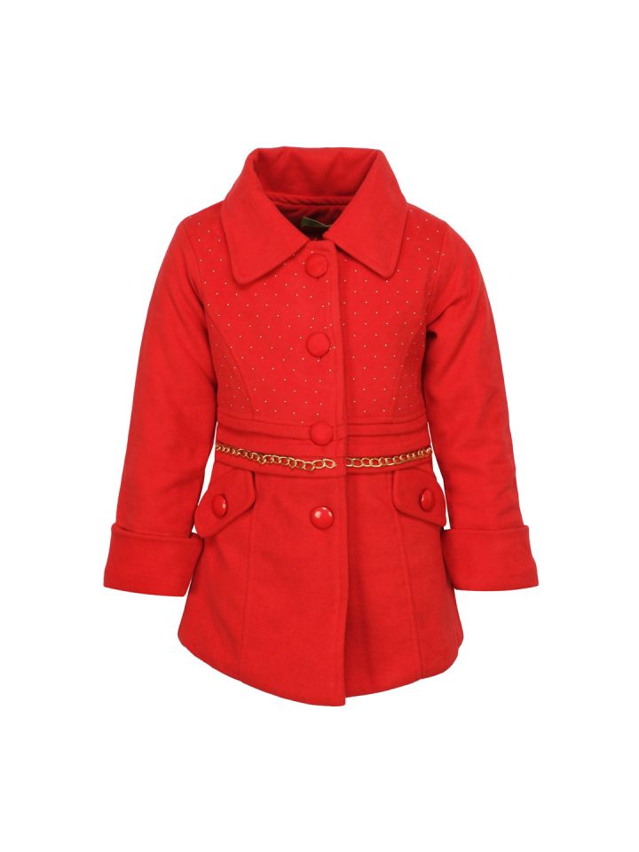 CUTECUMBER Girls Red Jacket