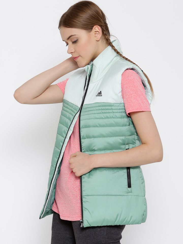 Adidas neo womens patterned gilet black clearance