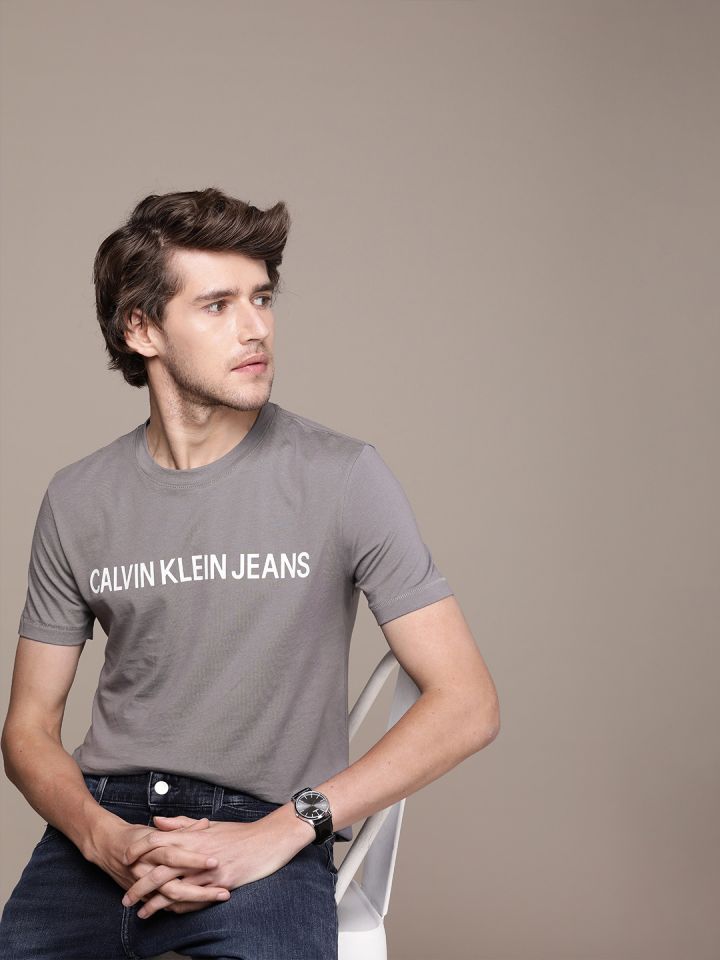 Calvin klein jeans shop t shirt grey