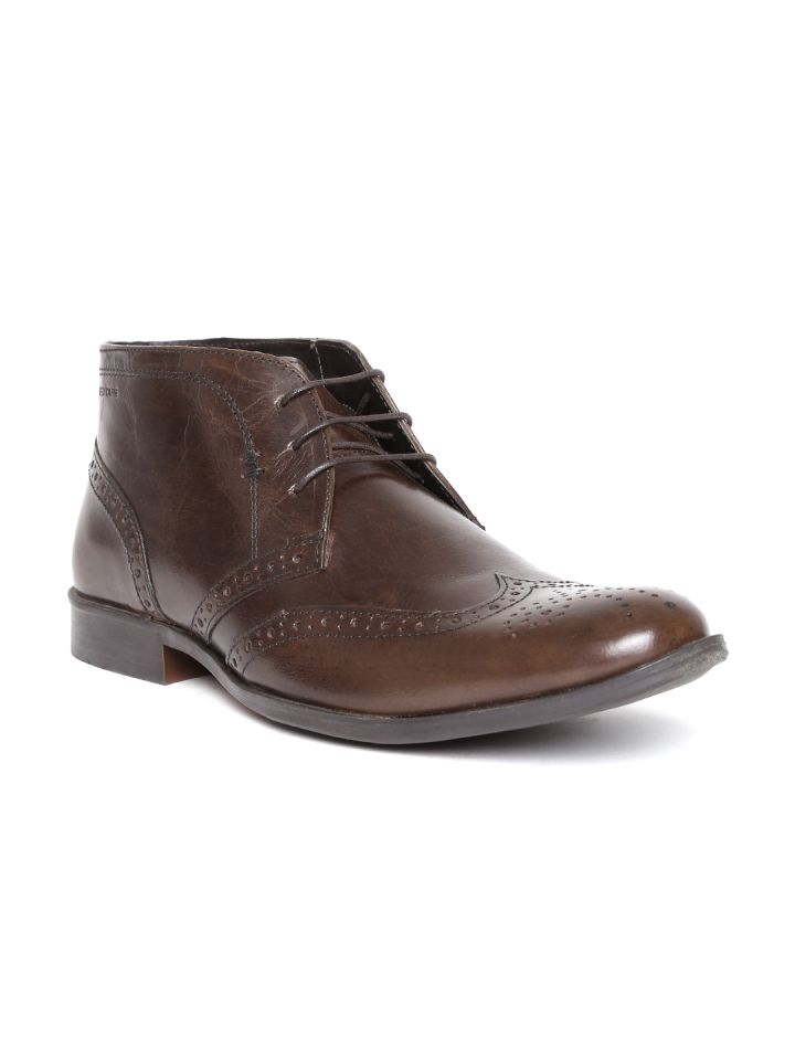 Buy Red Tape Men Brown Leather Semiformal Shoes Formal Shoes for