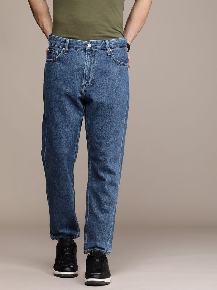 Calvin Klein Jeans Men Blue Relaxed Fit Light Fade Stretchable Casual Jeans
