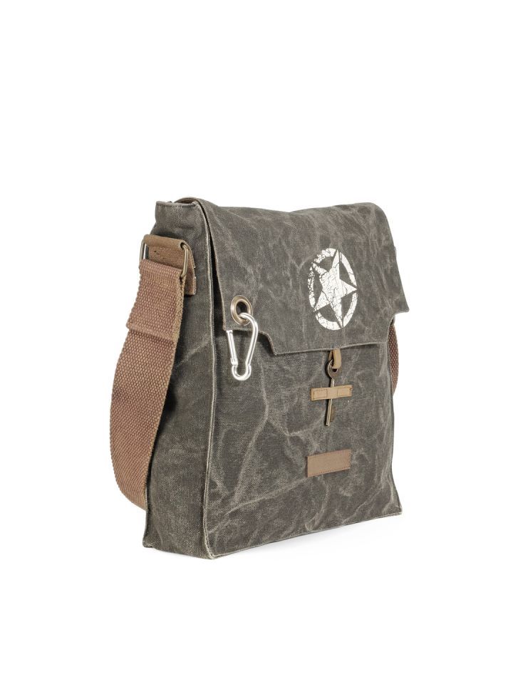 The House of Tara Unisex Grey Messenger Bag