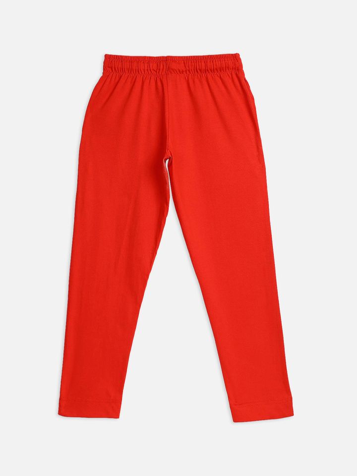 Buy Kids Ville Girls Red Wonder Women Printed Cotton Lounge Pants