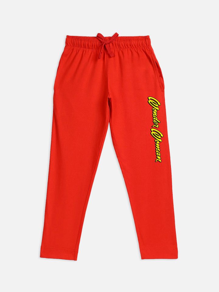 Buy Kids Ville Girls Red Wonder Women Printed Cotton Lounge Pants