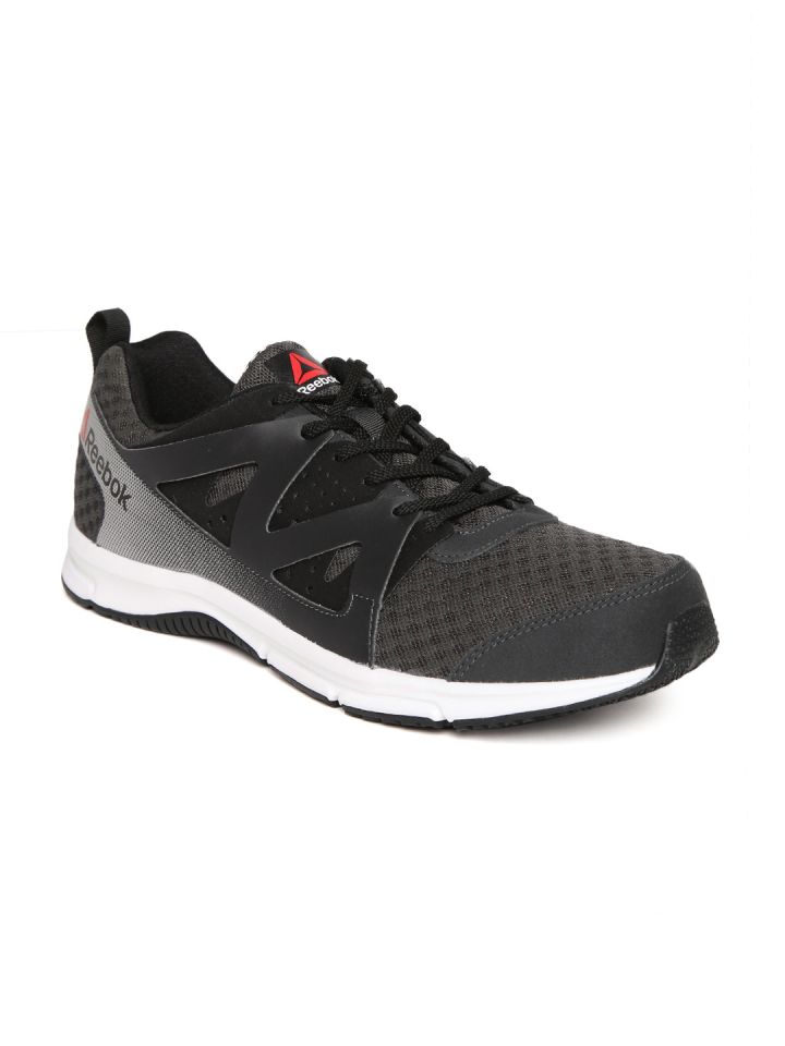 Buy Reebok Men Charcoal Grey Black Supreme Running Shoes