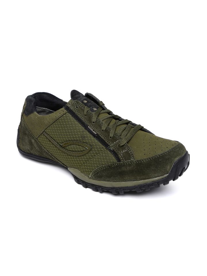 woodland olive green casual shoes