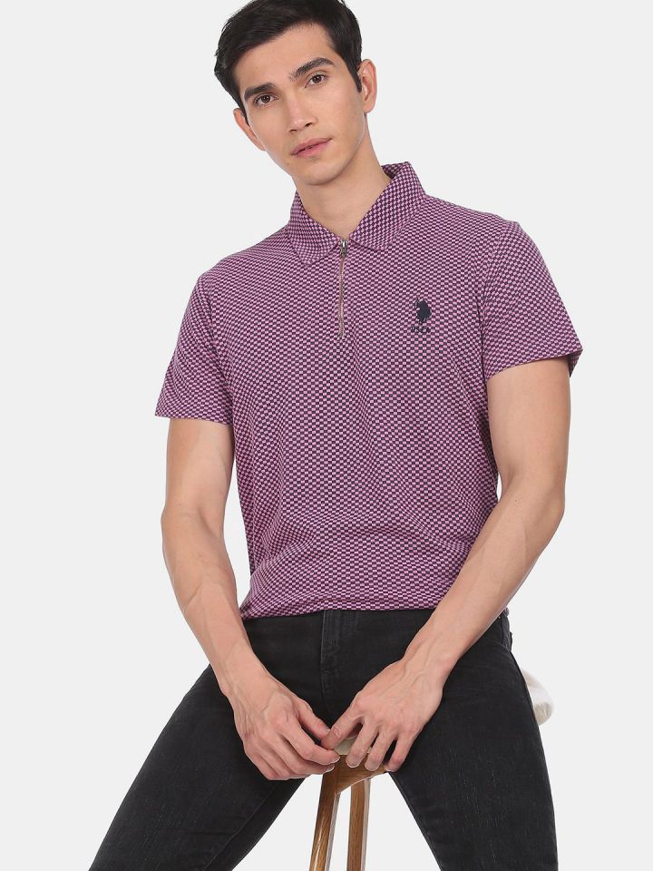 Us polo new arrivals purple t shirt
