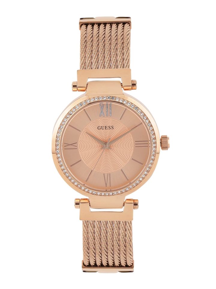 Buy GUESS Women Rose Gold Toned Dial Watch W0638L4 Watches for
